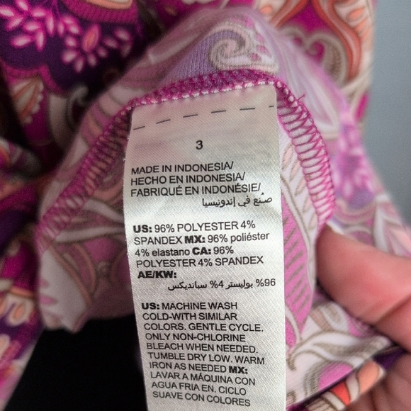 Chico'sโ Pink Boxy Blouse with Bell Sleeves - Picture 6 of 7